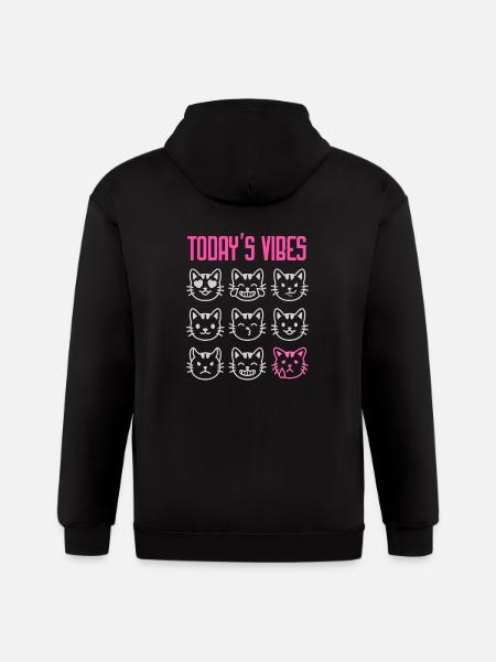 Today's Vibe: Meh - Gildan Heavy Blend Adult Zip Hoodie - black