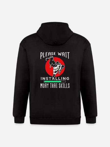 Muay Thai - Gildan Heavy Blend Adult Zip Hoodie - black