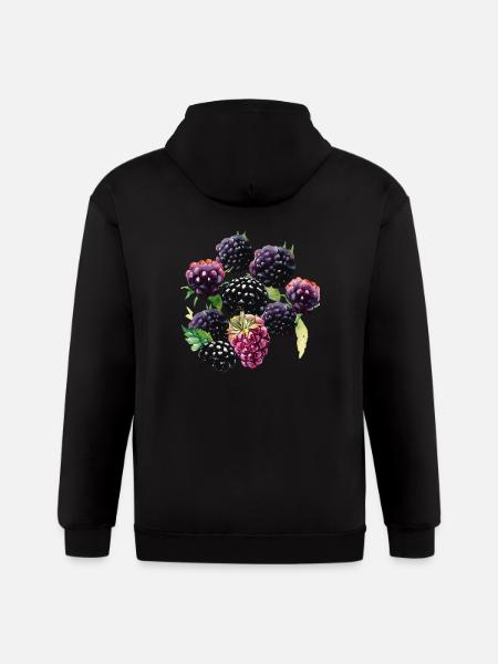 Freedom of berries - Gildan Heavy Blend Adult Zip Hoodie - black