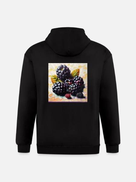 Big or berries? - Gildan Heavy Blend Adult Zip Hoodie - black