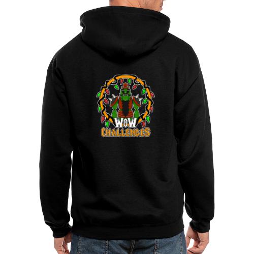 WoW Challenges Holiday Orc WHITE - Men's Zip Hoodie