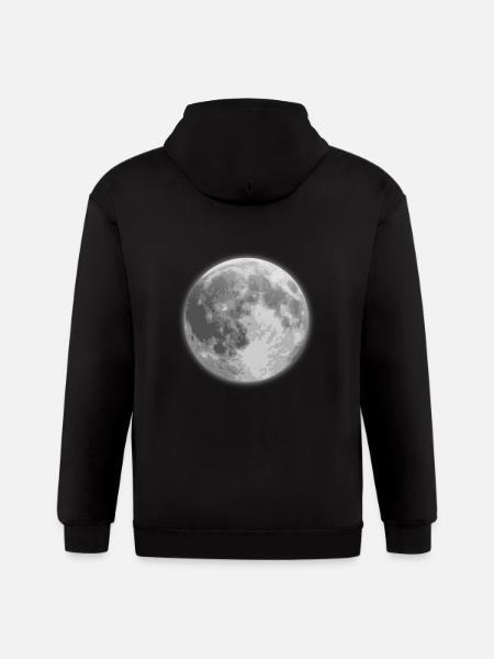 Lune - Gildan Heavy Blend Sweat à capuche zippé pour adulte - noir