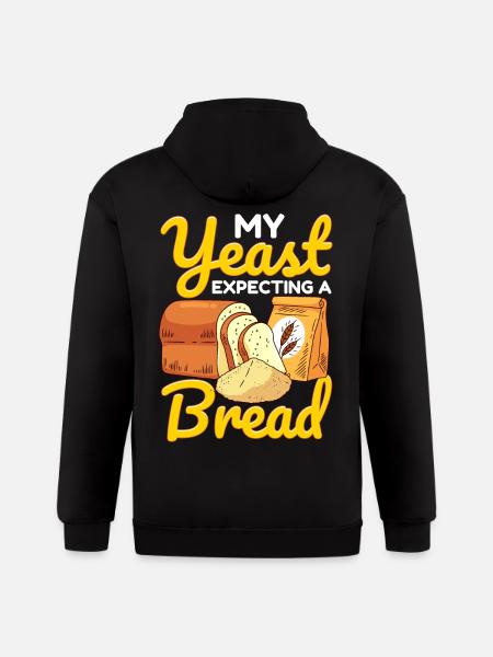 Bread Baking Bread Maker - Gildan Heavy Blend Adult Zip Hoodie - black