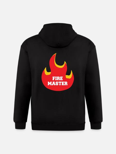 Fire Master - Gildan Heavy Blend Adult Zip Hoodie - black