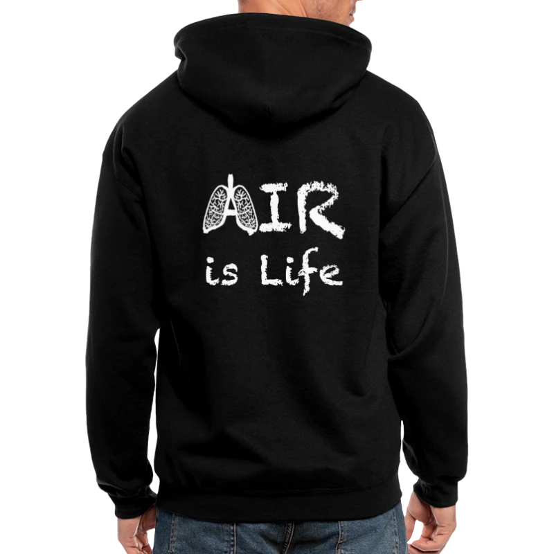 Air Is Life - Men's Zip Hoodie