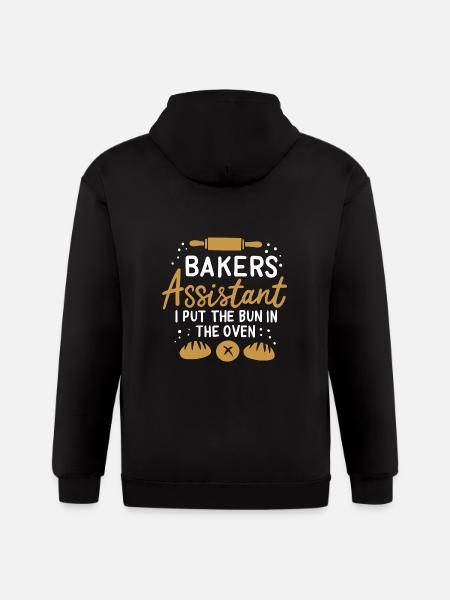 Bakers Assistant - Gildan Heavy Blend Adult Zip Hoodie - black