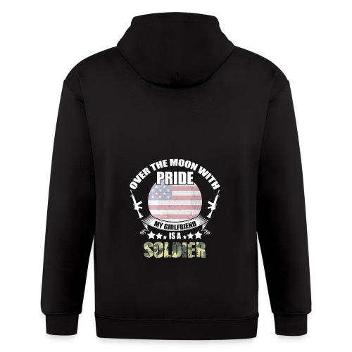 Great Gift For Soldier Girlfriend. Shirt From men - Men's Zip Hoodie