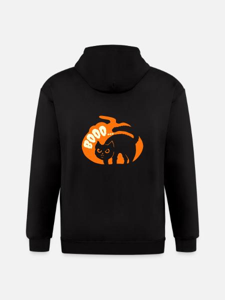 Cat Funny - Gildan Heavy Blend Adult Zip Hoodie - black