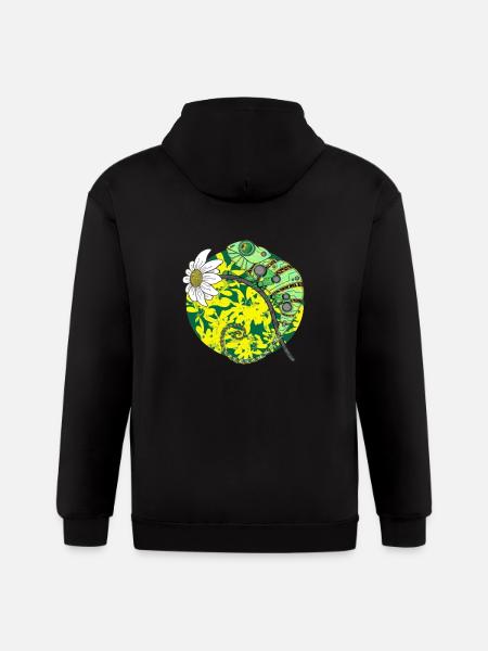 chameleon - Gildan Heavy Blend Adult Zip Hoodie - black