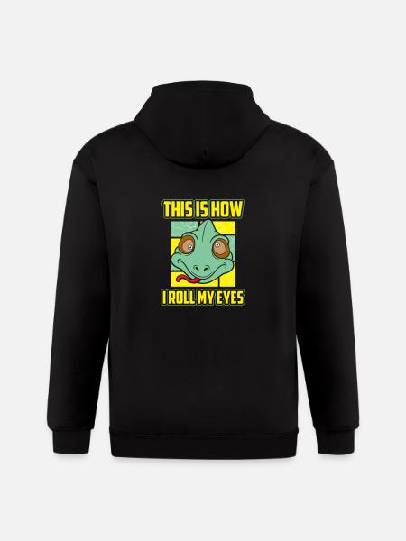 reptile Animal terrarium - Gildan Heavy Blend Adult Zip Hoodie - black