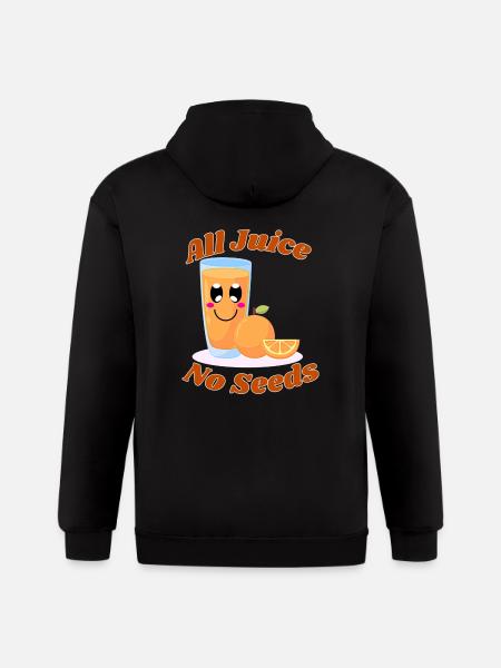 All juice no seeds - Gildan Heavy Blend Adult Zip Hoodie - black