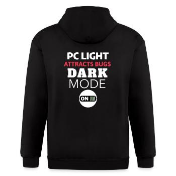 Funny Developer Joke - Gildan Heavy Blend Adult Zip Hoodie - black - Back - Nick (188cm)