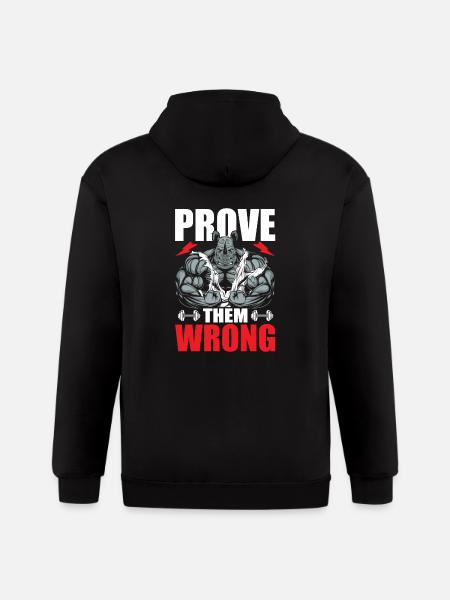 Prove them wrong - Gildan Heavy Blend Adult Zip Hoodie - black