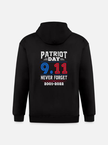9/11 memorial - Gildan Heavy Blend Adult Zip Hoodie - black
