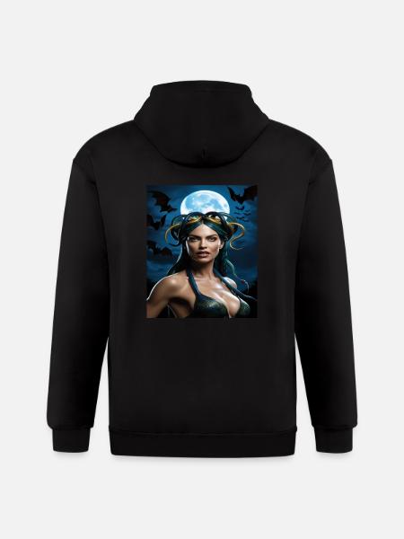Snake City Woman t-shirt - Gildan Heavy Blend Adult Zip Hoodie - black