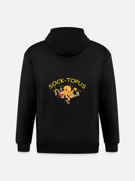 Sock-topus Salesperson Gift - Gildan Heavy Blend Adult Zip Hoodie - black