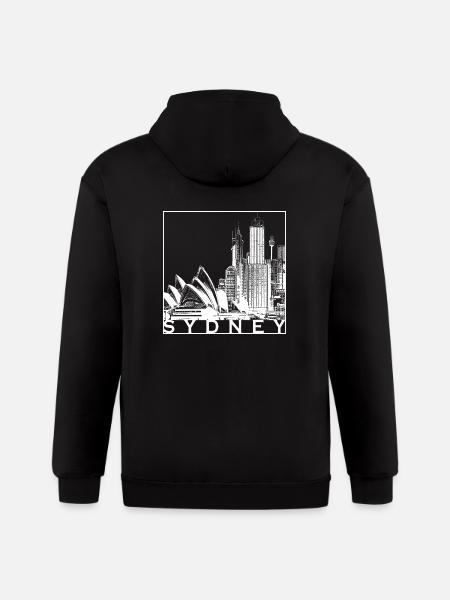 Sydney - Gildan Heavy Blend Adult Zip Hoodie - black