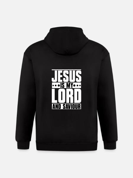 Jesus is my Lord and Saviour - Gildan Heavy Blend Adult Zip Hoodie - black