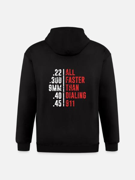 all faster than 911 - Gildan Heavy Blend Adult Zip Hoodie - black