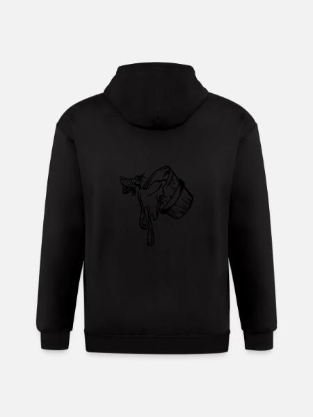 honey bucket - Gildan Heavy Blend Adult Zip Hoodie - black