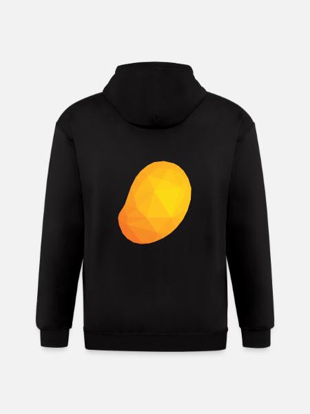 Mango Low Poly - Gildan Heavy Blend Adult Zip Hoodie - black