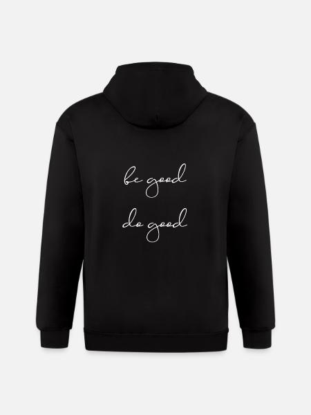 Be good - Gildan Heavy Blend Adult Zip Hoodie - black