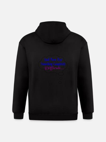 Completely Difficult - Gildan Heavy Blend Adult Zip Hoodie - black