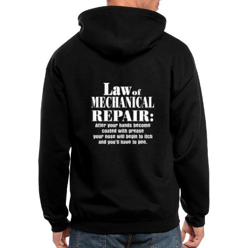 Law of Mechanical Repair - Men's Zip Hoodie