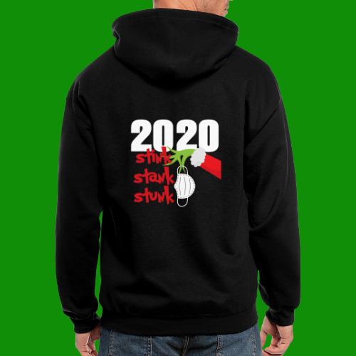 2020 Stink Stank Stunk Christmas - Men's Zip Hoodie