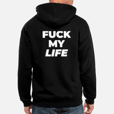 fuck my life パーカーS fuck my life パーカー黒L - メルカリ