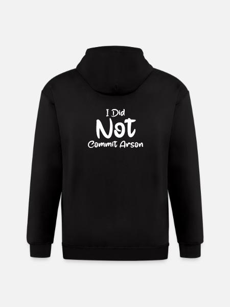I Did Not Commit Arson - Gildan Heavy Blend Adult Zip Hoodie - black