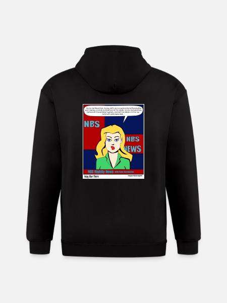 Way Out There - Gildan Heavy Blend Adult Zip Hoodie - black