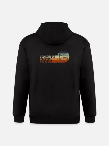 Someone In Wyoming Loves Me - Gildan Heavy Blend Adult Zip Hoodie - black