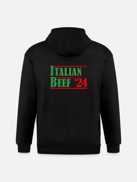 Italian beef 24 - Gildan Heavy Blend Adult Zip Hoodie - black
