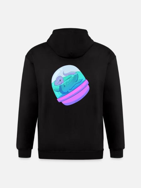 Capsule Cryptids Nessie - Gildan Heavy Blend Adult Zip Hoodie - black