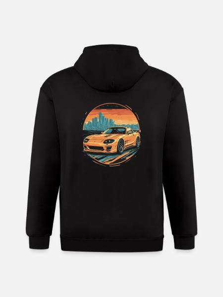 rx 7 fc - Gildan Heavy Blend Adult Zip Hoodie - black