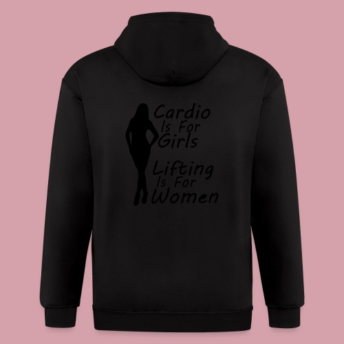 Cardio is for girls - Men's Zip Hoodie