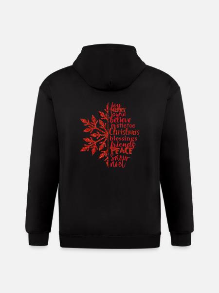 Christmas-Joy - Gildan Heavy Blend Adult Zip Hoodie - black