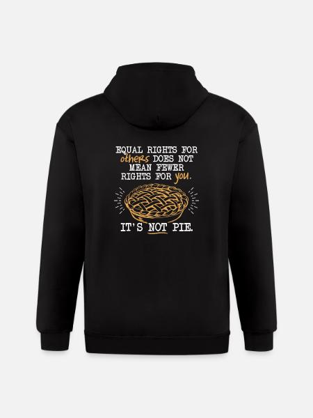 Equality Pie - Gildan Heavy Blend Adult Zip Hoodie - black