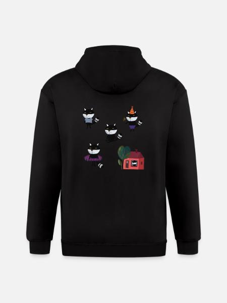 Funny Cats - Gildan Heavy Blend Adult Zip Hoodie - black