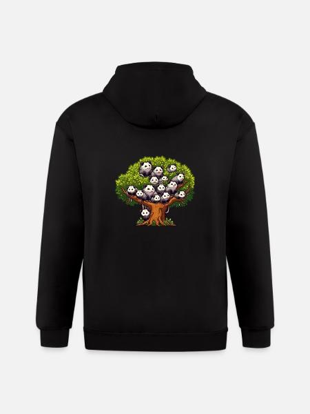 Opossums Tree - Gildan Heavy Blend Adult Zip Hoodie - black