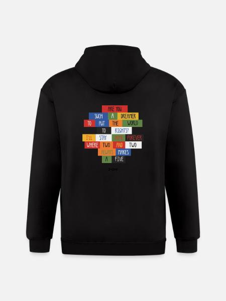 2+2=5 - Gildan Heavy Blend Adult Zip Hoodie - black