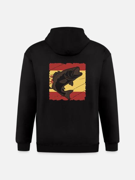 Bass of España - Gildan Heavy Blend Adult Zip Hoodie - black