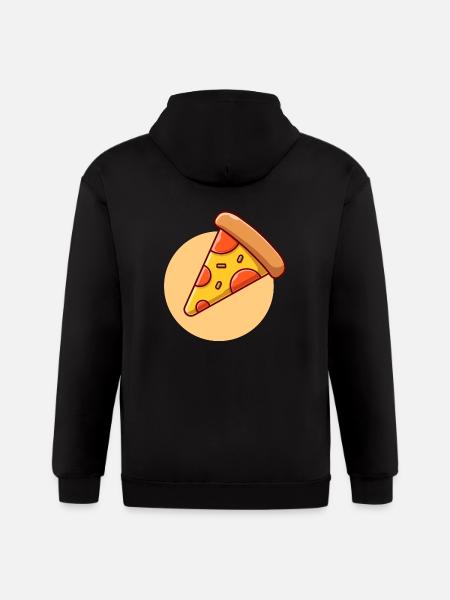 Slice Of Pizza - Gildan Heavy Blend Adult Zip Hoodie - black