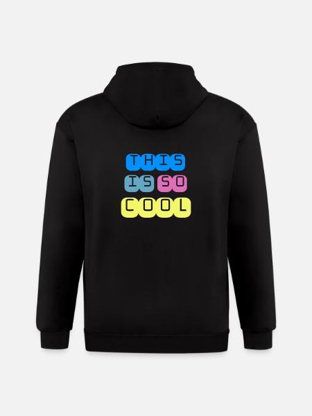 this is so cool - Gildan Heavy Blend Adult Zip Hoodie - black