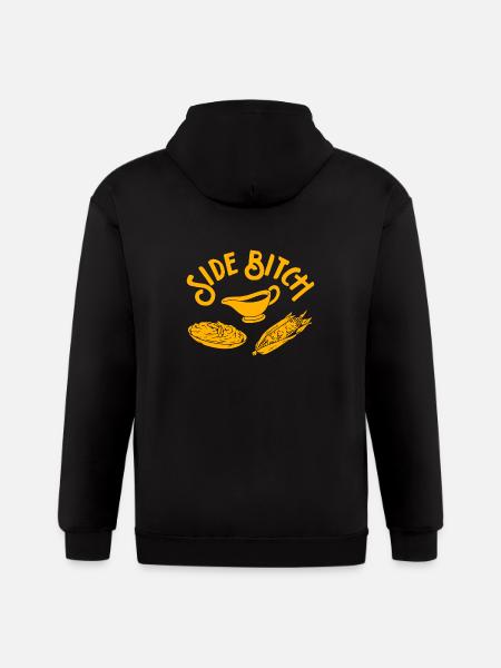Side Bitch - Gildan Heavy Blend Adult Zip Hoodie - black