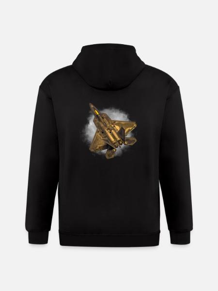 F 22 raptor - Gildan Heavy Blend Adult Zip Hoodie - black