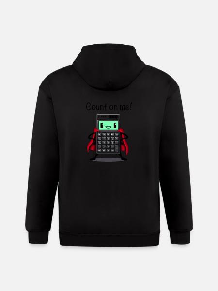 Count on Me - Gildan Heavy Blend Adult Zip Hoodie - black