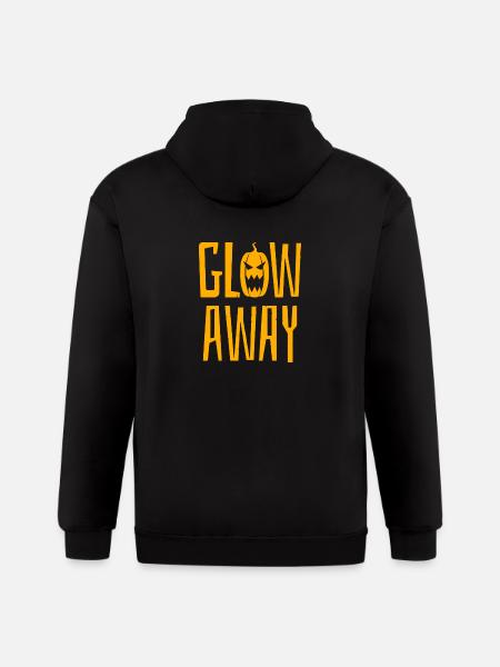 GLOW AWAY - Gildan Heavy Blend Adult Zip Hoodie - black
