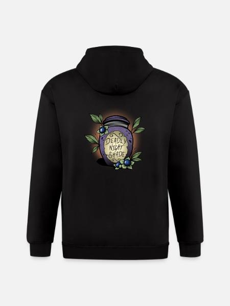 Nightshade - Gildan Heavy Blend Adult Zip Hoodie - black
